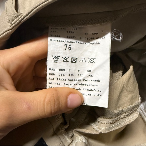 Women’s Size 26L Tan Pikeur Knee Patch Horseback Riding Breeches - Picture 8 of 8